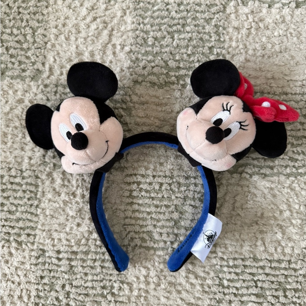 Disney Parks Mickey and Minnie Mouse Plush Headband - build your own